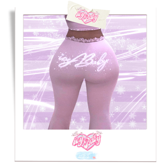 𝒊𝒄𝒚𝑩𝒂𝒃𝒚 Sleek Essence Lavender Flared Pants